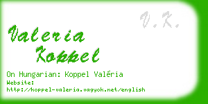 valeria koppel business card